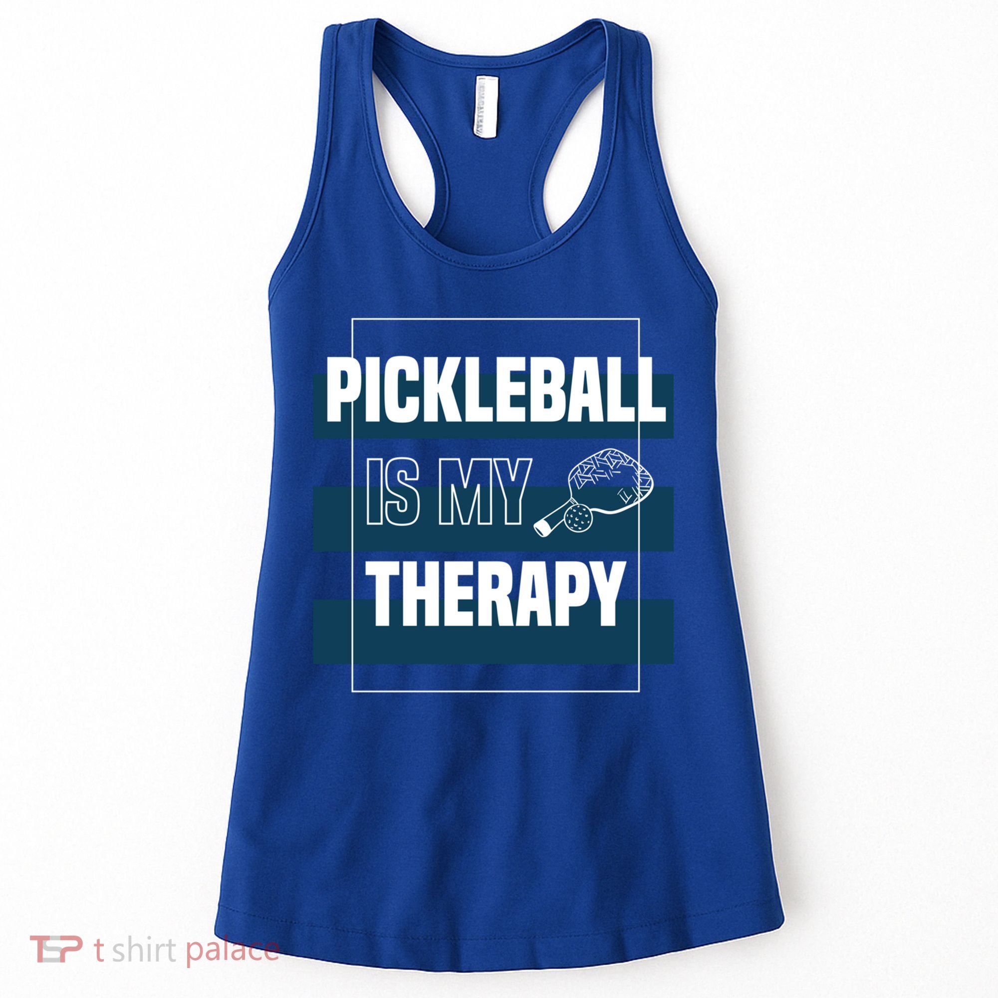 Pickleball As Therapy Hobby Sports Dinking Gift Women's Tank Top