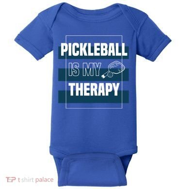 Pickleball As Therapy Hobby Sports Dinking Gift Baby Bodysuit