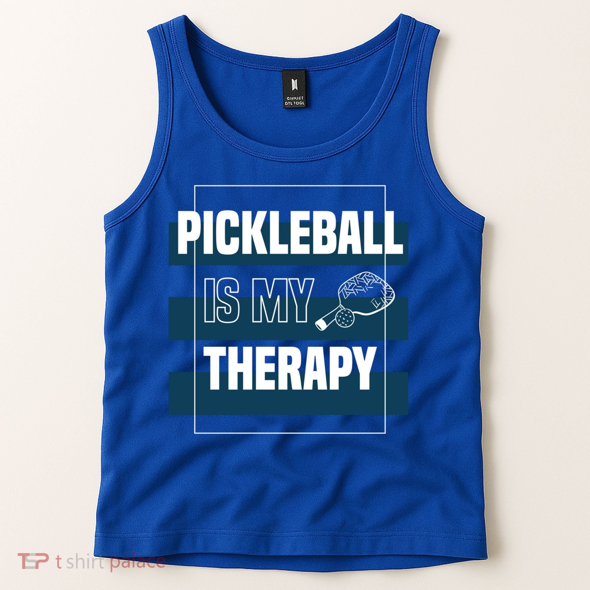 Pickleball As Therapy Hobby Sports Dinking Gift Tank Top