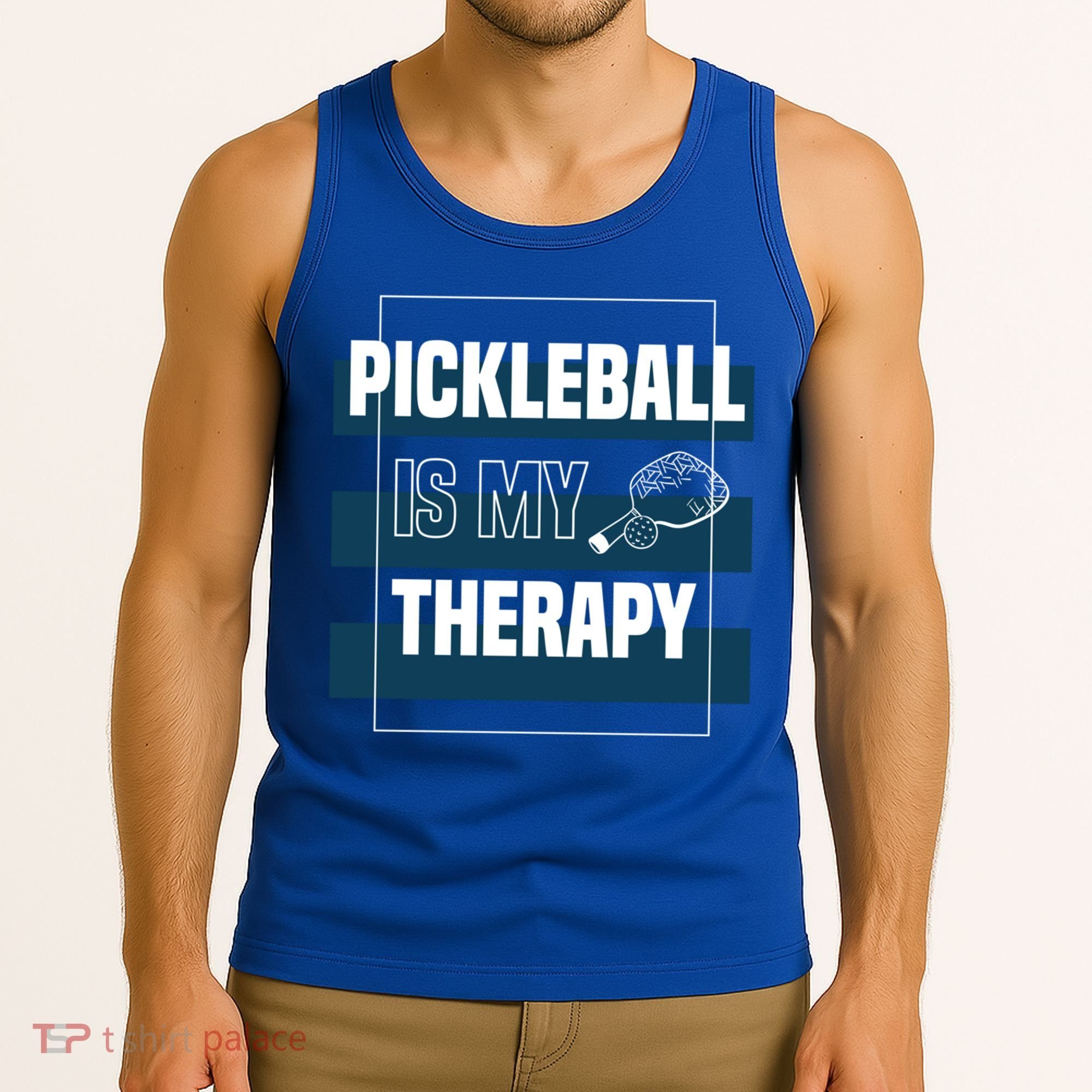 Pickleball As Therapy Hobby Sports Dinking Gift Tank Top