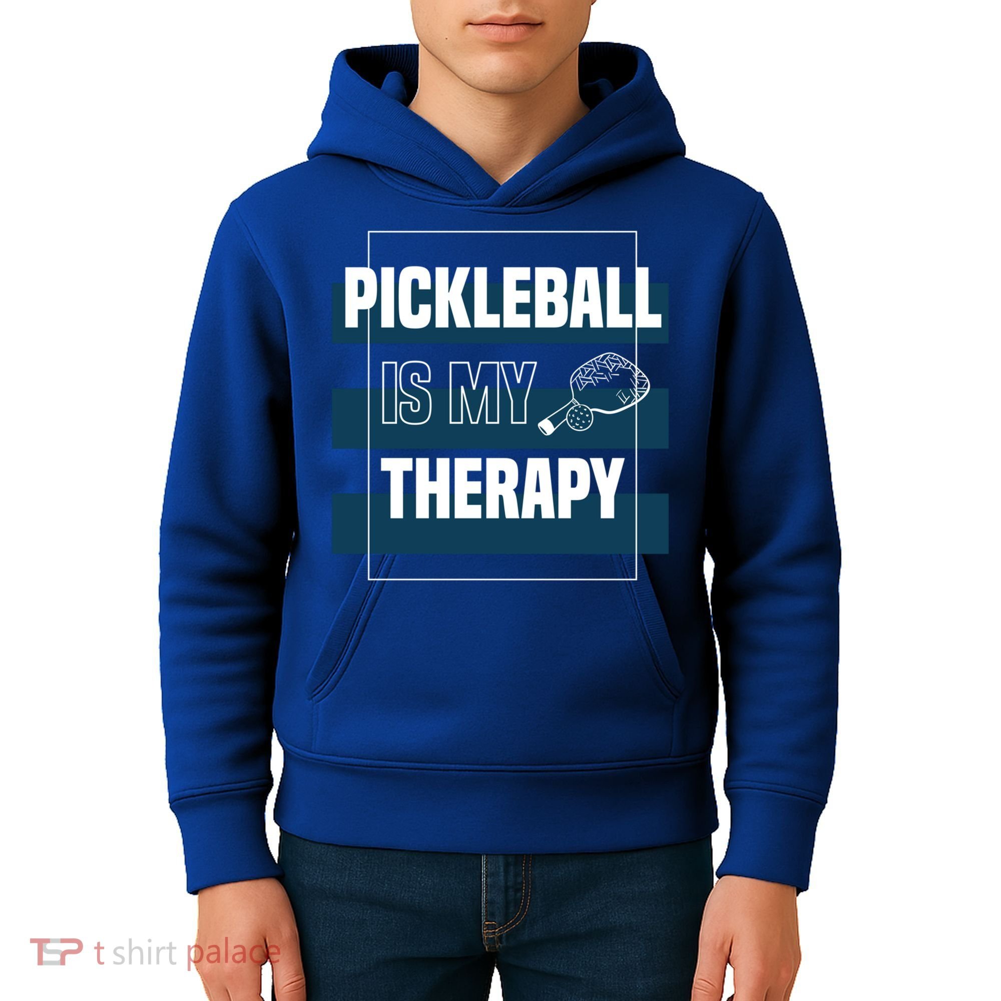Pickleball As Therapy Hobby Sports Dinking Gift Kids Hoodie