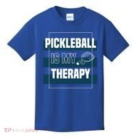 Pickleball As Therapy Hobby Sports Dinking Gift Kids T-Shirt thumb 0