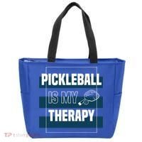 Pickleball As Therapy Hobby Sports Dinking Gift Tote Bag thumb 0