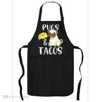 Pugs And Tacos Funny Pug And Tacos Gift Funny Dog Lover Apron thumb 0