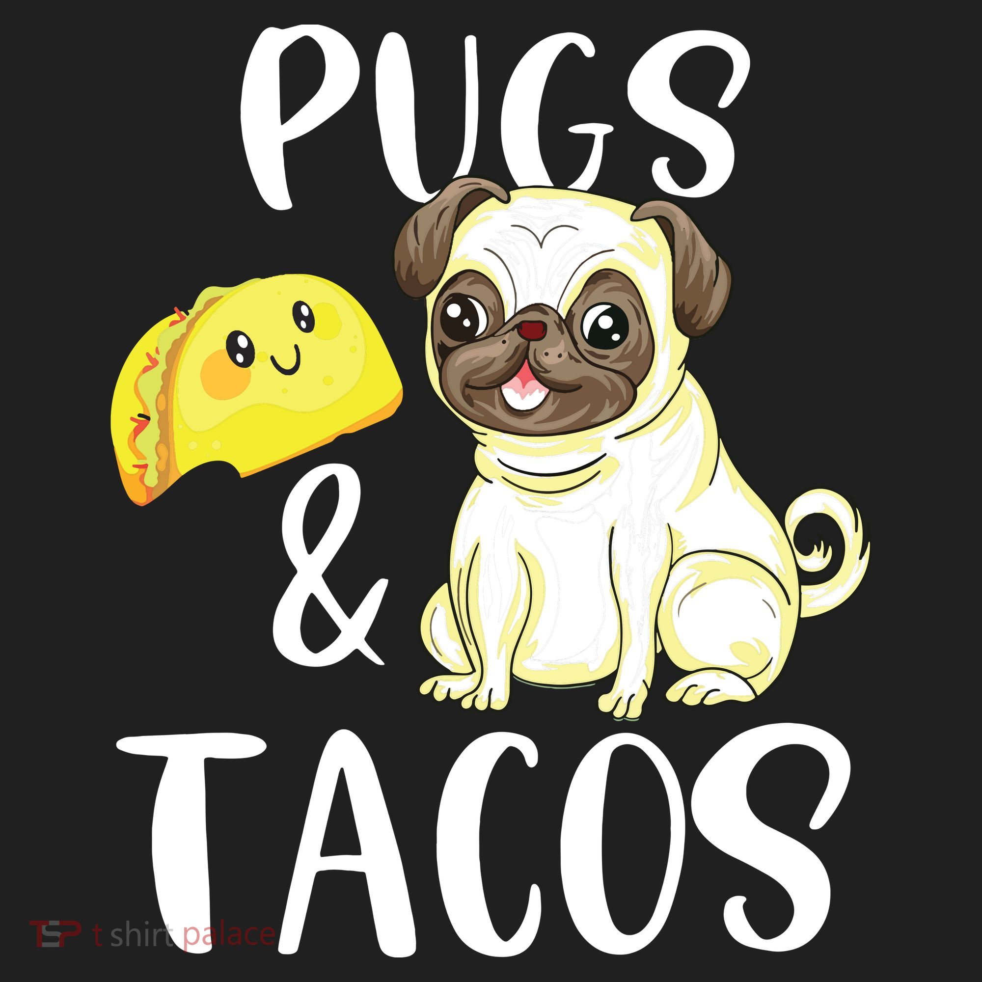 Pugs And Tacos Funny Pug And Tacos Gift Funny Dog Lover Beanie
