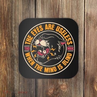 Panther American Traditional Tattoo Ink Old School Flash Coaster