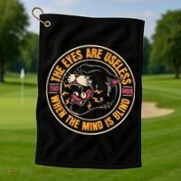 Panther American Traditional Tattoo Ink Old School Flash Golf Towel thumb 1