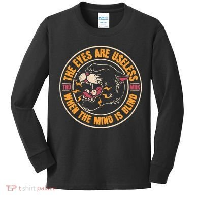 Panther American Traditional Tattoo Ink Old School Flash Kids Long Sleeve Shirt