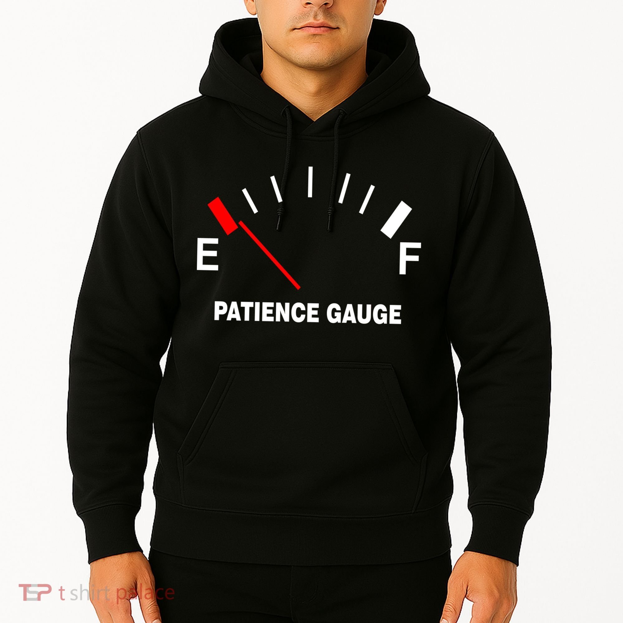 Patience Gauge Nearly Empty Hoodie