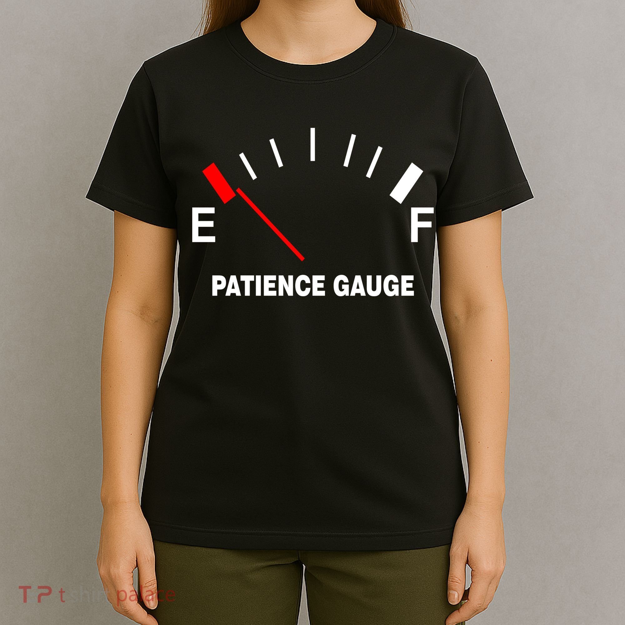 Patience Gauge Nearly Empty T-Shirt