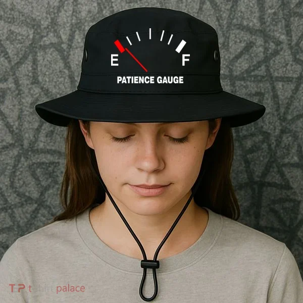 Patience Gauge Nearly Empty Bucket Hat