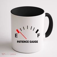Patience Gauge Nearly Empty Coffee Mug thumb 1