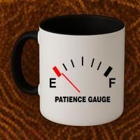 Patience Gauge Nearly Empty Coffee Mug thumb 2