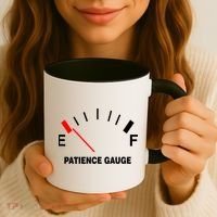 Patience Gauge Nearly Empty Coffee Mug thumb 3
