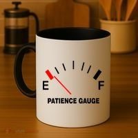 Patience Gauge Nearly Empty Coffee Mug thumb 4