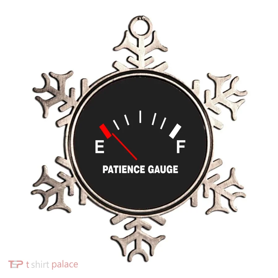 Patience Gauge Nearly Empty Ornament