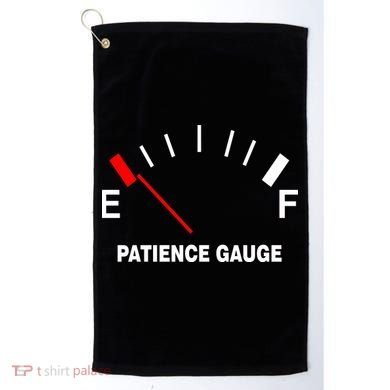Patience Gauge Nearly Empty Golf Towel