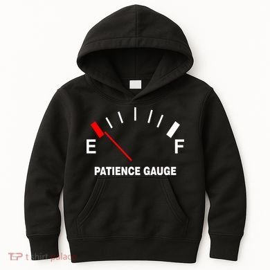 Patience Gauge Nearly Empty Kids Hoodie