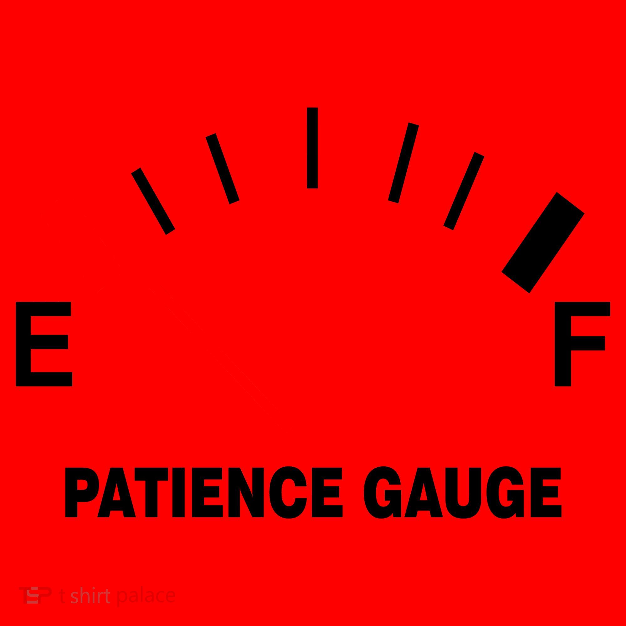 Patience Gauge Nearly Empty Santa Hat