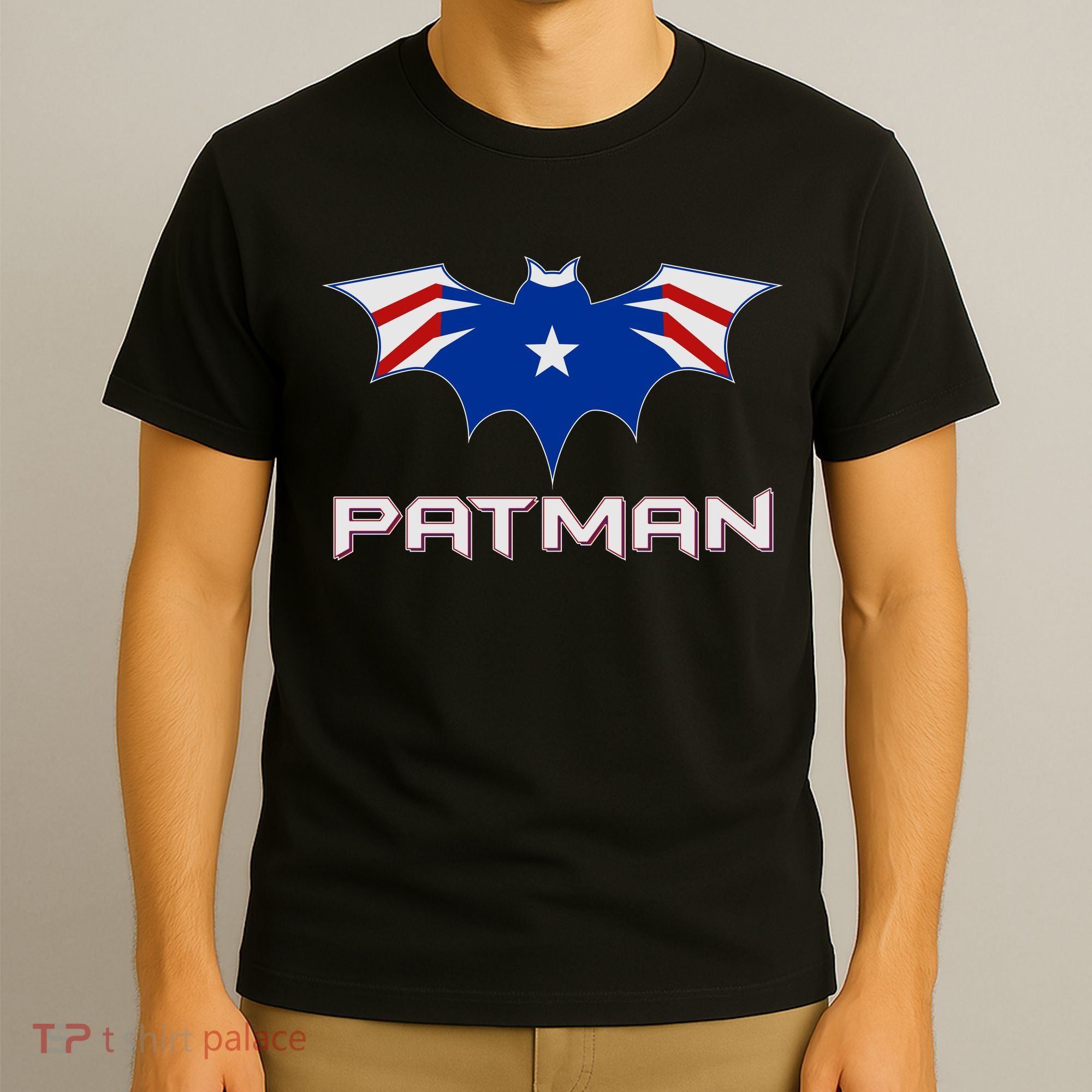 Patman New England Football Batman Logo T-Shirt