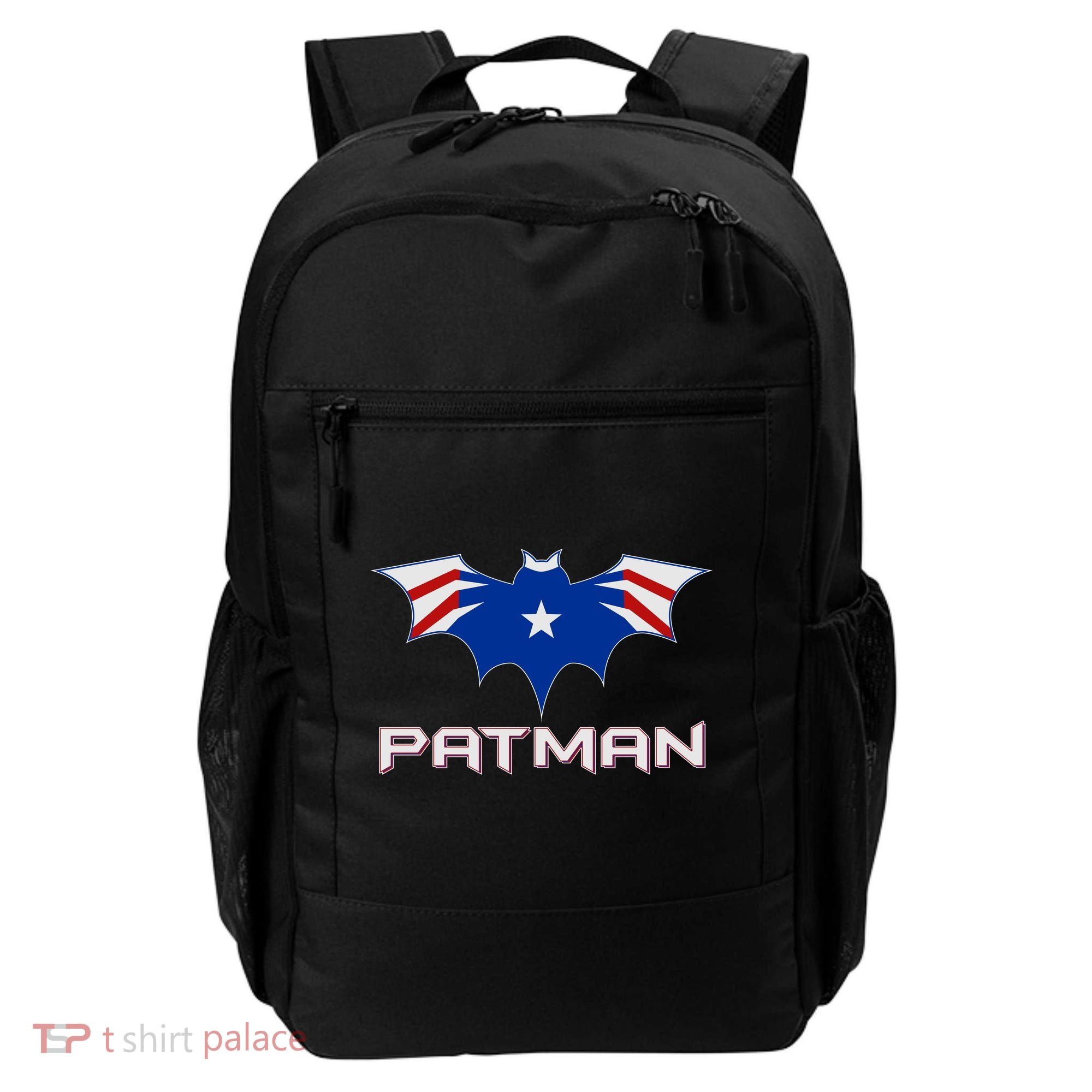Patman New England Football Batman Logo Backpack