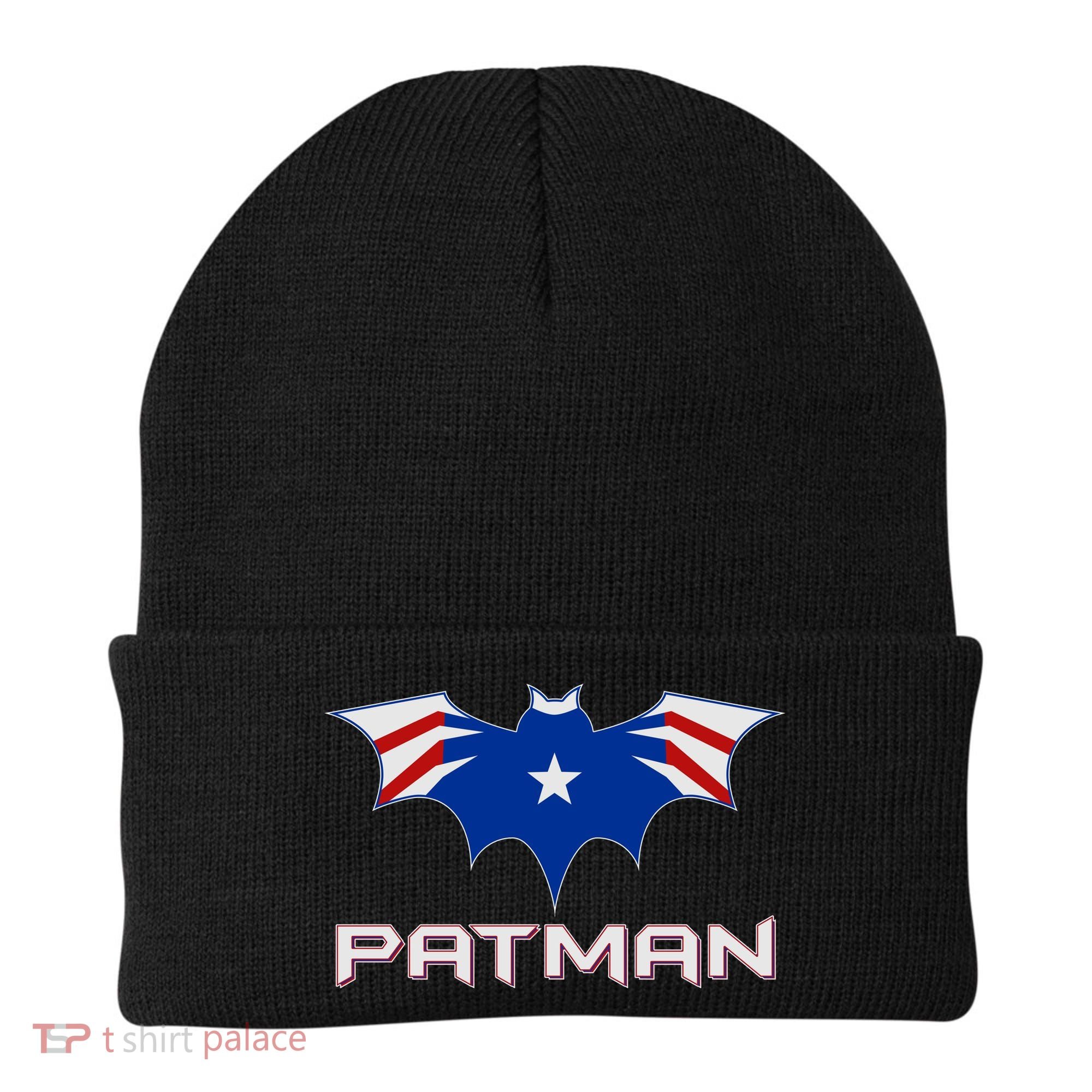 Patman New England Football Batman Logo Beanie