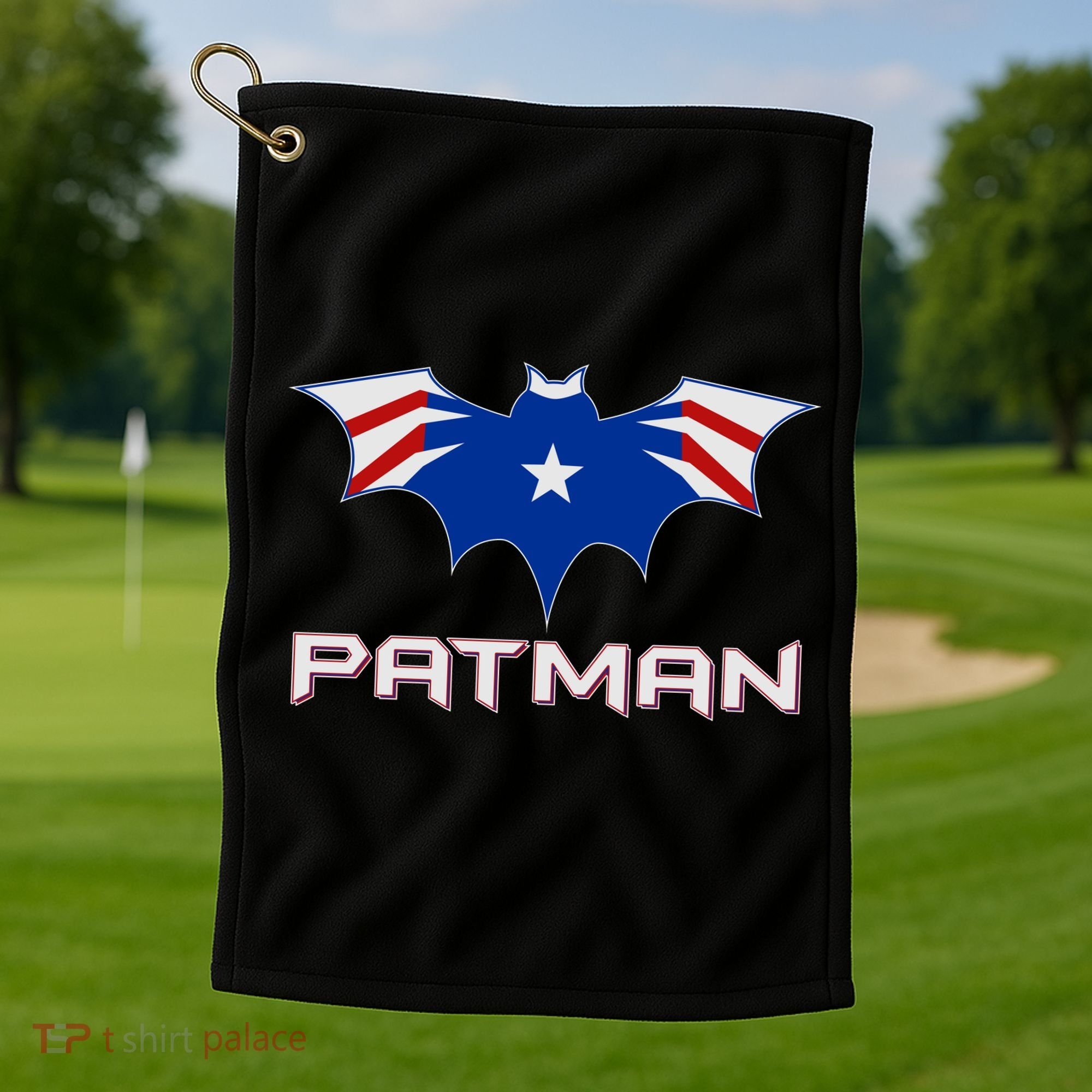Patman New England Football Batman Logo Golf Towel
