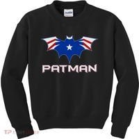 Patman New England Football Batman Logo Kids Sweatshirt thumb 0