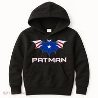 Patman New England Football Batman Logo Kids Hoodie thumb 0