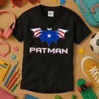 Patman New England Football Batman Logo Kids T-Shirt thumb 3