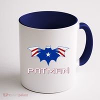 Patman New England Football Batman Logo Coffee Mug thumb 1