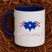 Patman New England Football Batman Logo Coffee Mug thumb 2