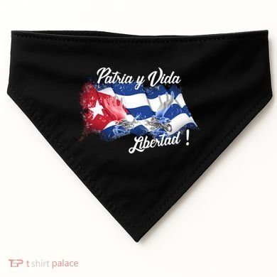 Patria Vida Libertad Cuba USA-Made Doggie Bandana