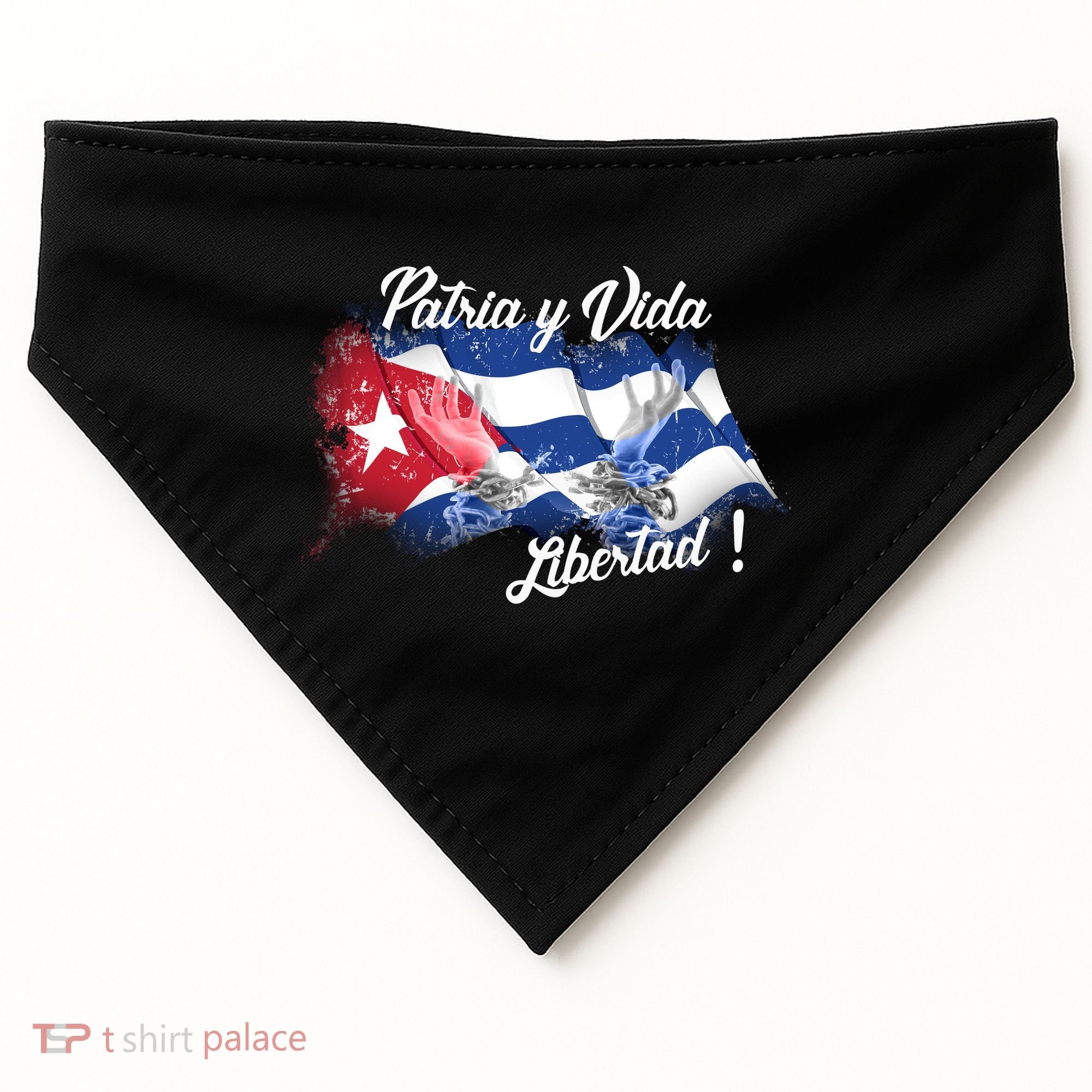 Patria Vida Libertad Cuba USA-Made Doggie Bandana