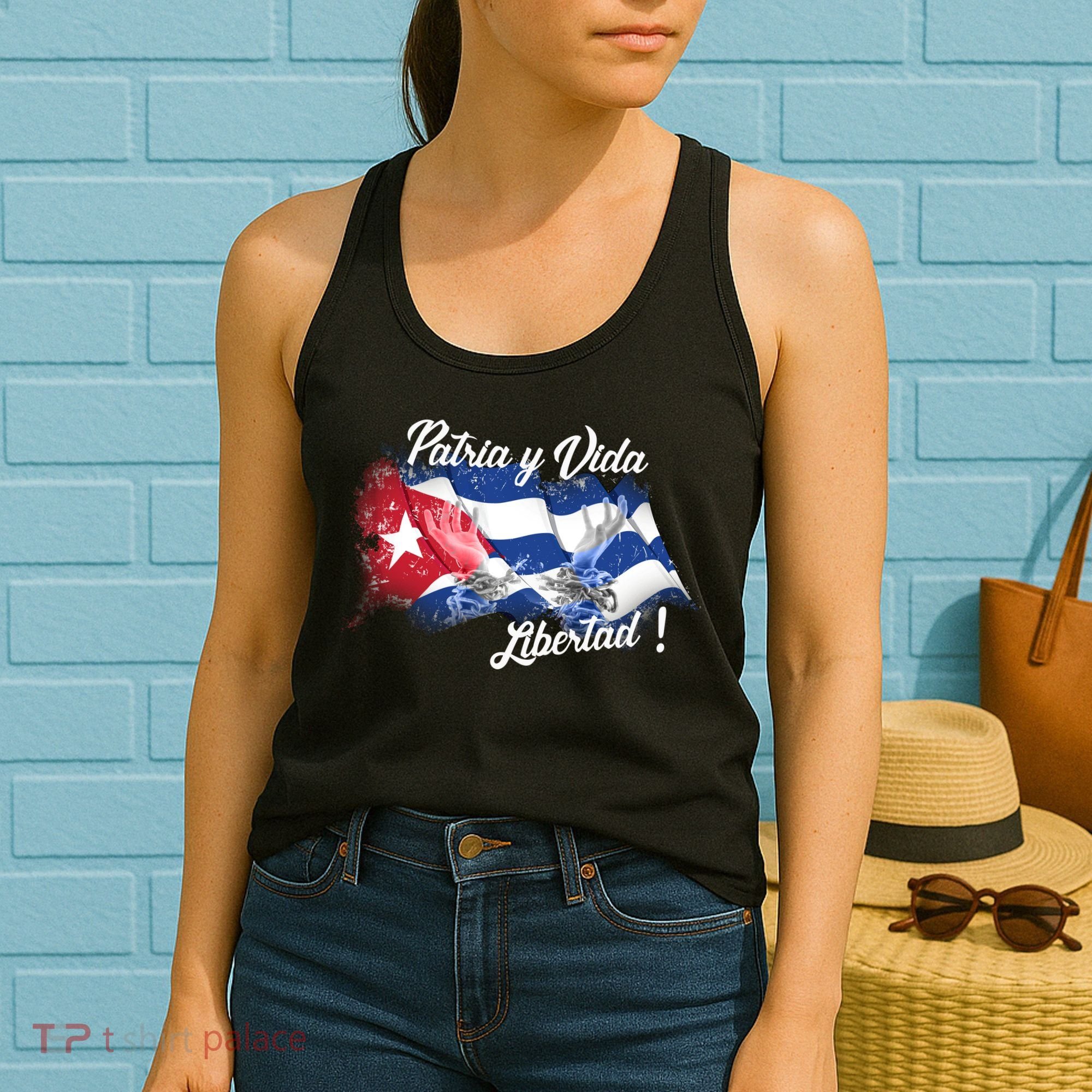Patria Vida Libertad Cuba Women's Tank Top