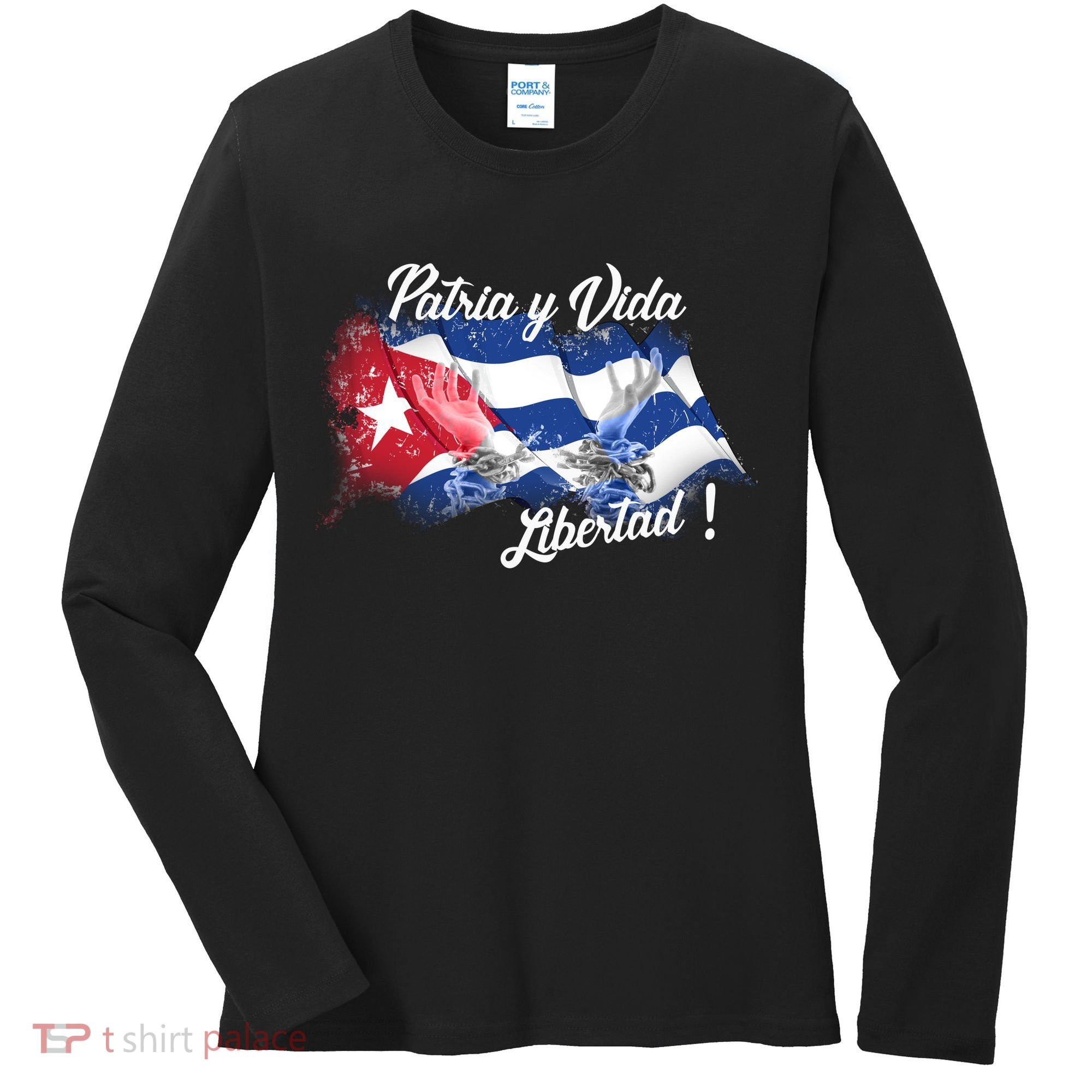 Patria Vida Libertad Cuba Women's Long Sleeve Shirt