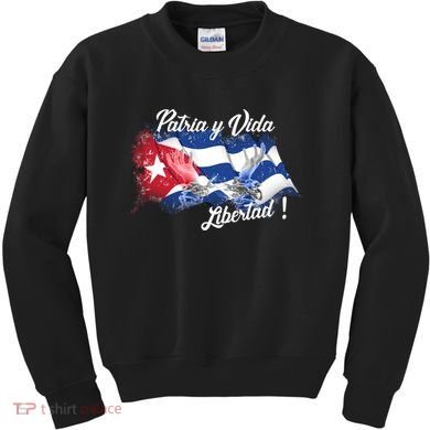 Patria Vida Libertad Cuba Kids Sweatshirt