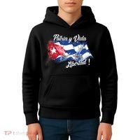 Patria Vida Libertad Cuba Kids Hoodie thumb 4