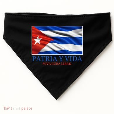 Patria Y Vida Viva Cuba Libre USA-Made Doggie Bandana