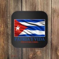 Patria Y Vida Viva Cuba Libre Coaster thumb 0