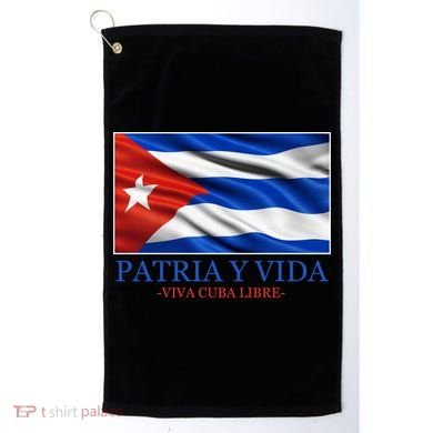 Patria Y Vida Viva Cuba Libre Golf Towel