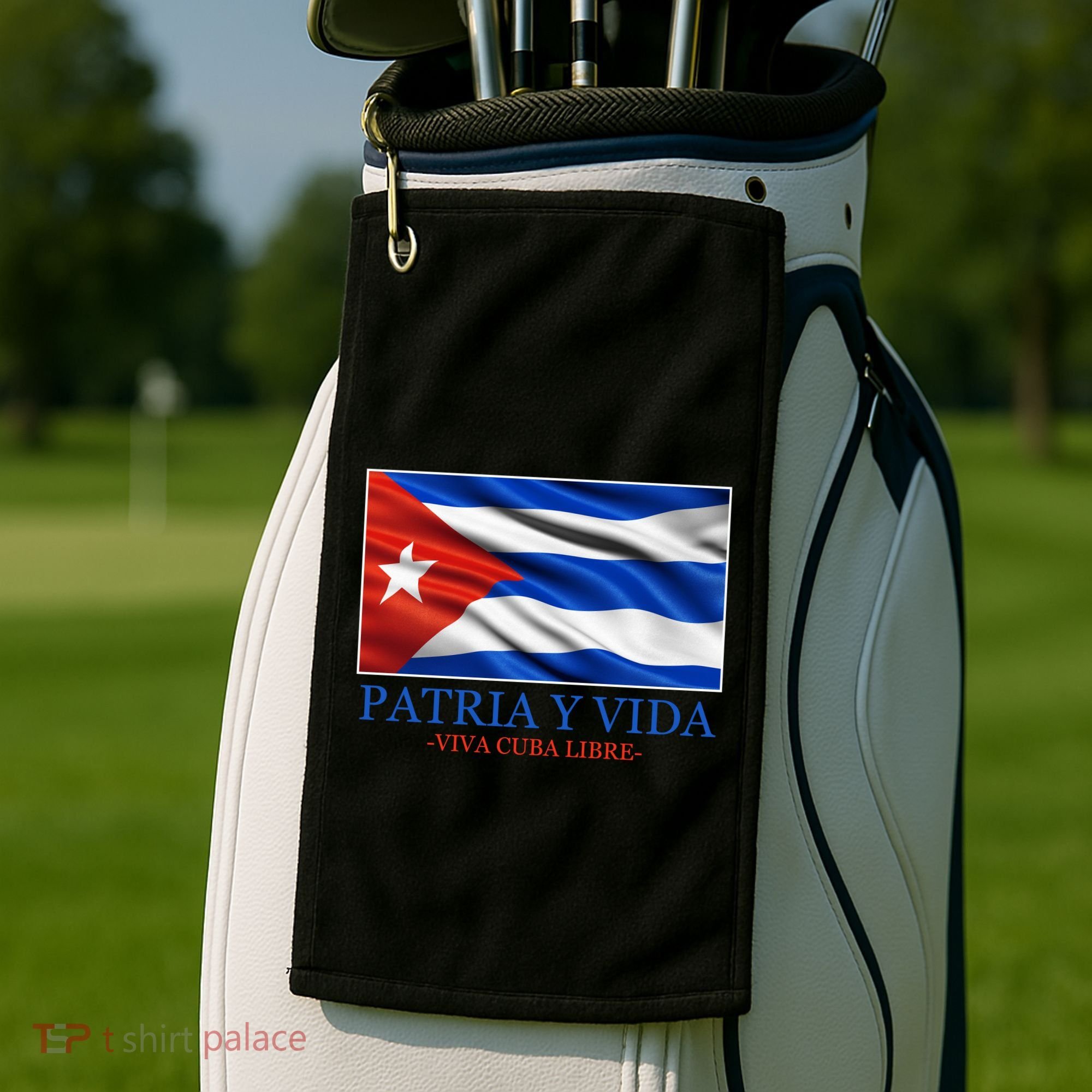 Patria Y Vida Viva Cuba Libre Golf Towel