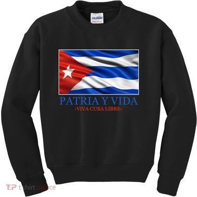 Patria Y Vida Viva Cuba Libre Kids Sweatshirt