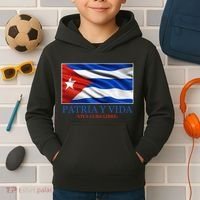 Patria Y Vida Viva Cuba Libre Kids Hoodie thumb 2