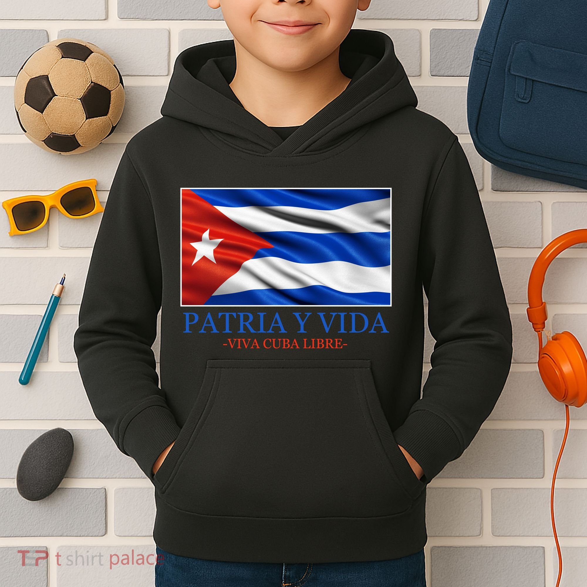 Patria Y Vida Viva Cuba Libre Kids Hoodie