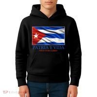 Patria Y Vida Viva Cuba Libre Kids Hoodie thumb 4