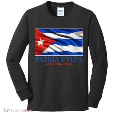 Patria Y Vida Viva Cuba Libre Kids Long Sleeve Shirt