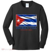 Patria Y Vida Viva Cuba Libre Kids Long Sleeve Shirt thumb 0