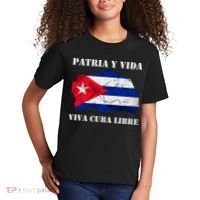 Patria Y Vida Viva Cuba Libre Distressed Cuban Flag Kids T-Shirt thumb 2