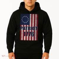 Patriot Betsy Ross Flag 1776 Hoodie thumb 2